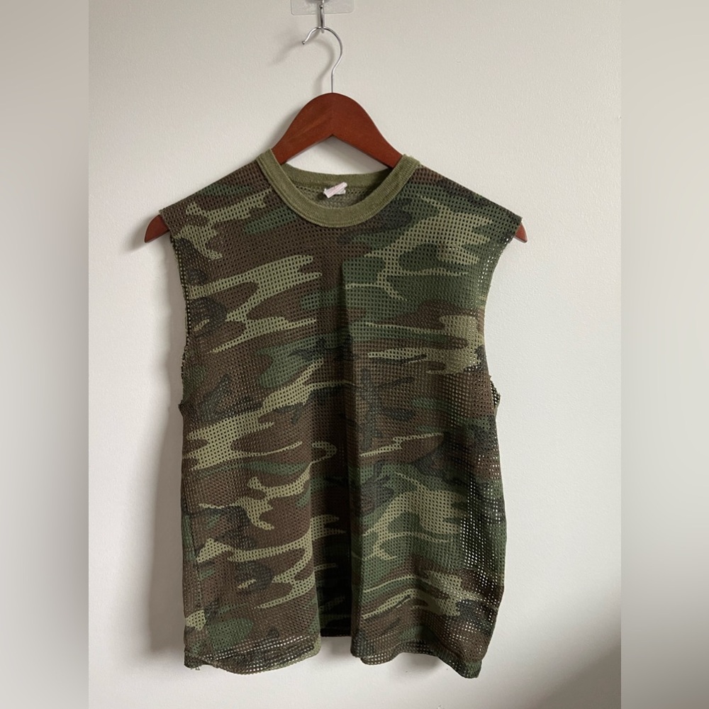 Vintage Camo Mesh Tank